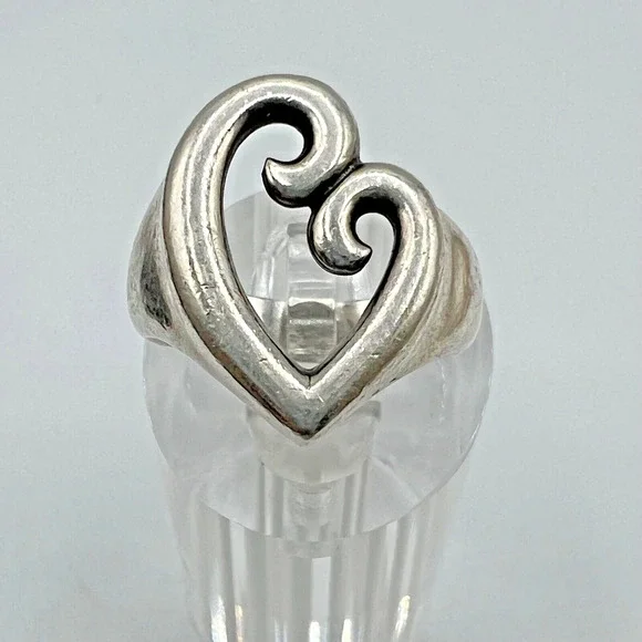 Estate JAMES AVERY A Mother's Love Sterling Silver 925 Ring - Size 7 - Picture 1 of 5
